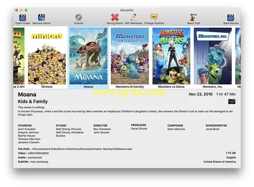 MoviePal 2.2 MacOSX的图片1