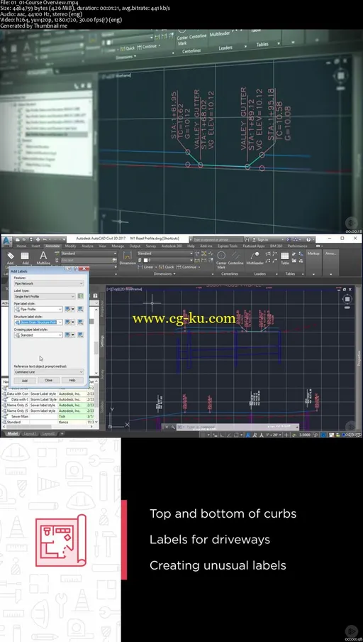 Label Creation for Profiles in Civil 3D的图片1