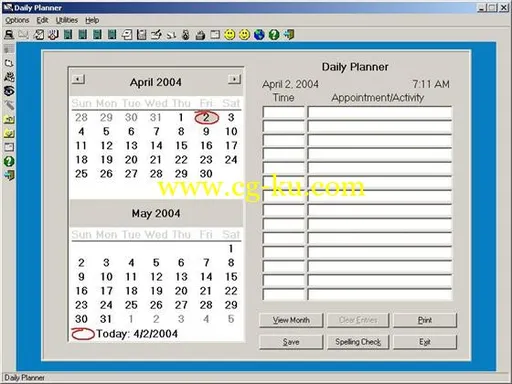 Reg Software Daily Planner Plus 8.2的图片1