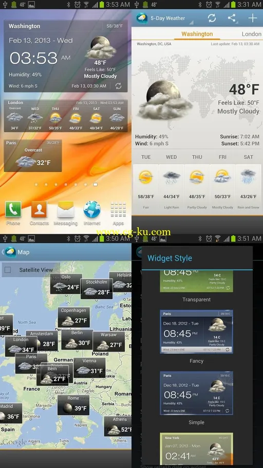 Android Weather & Clock Widget 3.5.6 Android的图片2