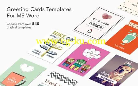 Greeting Card Expert – Templates for MS Word 2.1 MacOSX的图片1