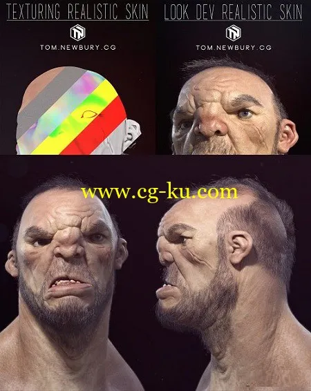 Gumroad – Texturing Realistic Skin for Characters by Tom Newburry的图片1