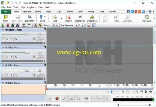 NCH MixPad Masters Edition 4.31 Beta的图片1