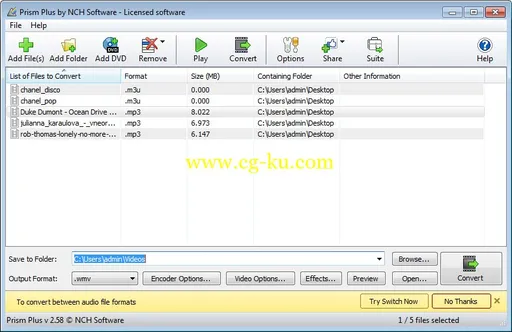 Prism Video File Converter Plus 3.01 Beta的图片1