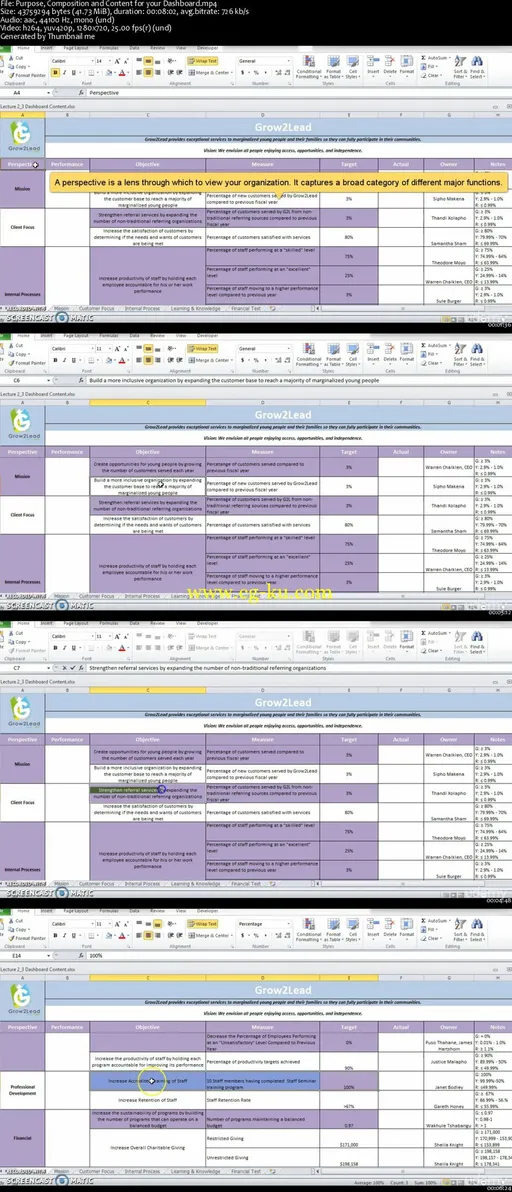 Build a Balanced Scorecard From Scratch Using Excel (2017)的图片2