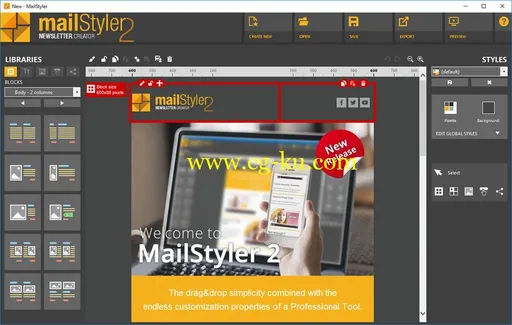 MailStyler Newsletter Creator Pro 2.5.0.100 Multilingual的图片1