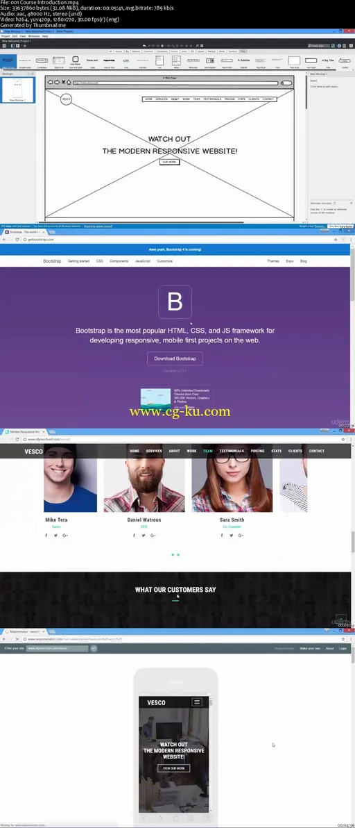 Build Modern Responsive Website With HTML5, CSS3 & Bootstrap的图片2