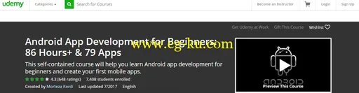 Android App Development for Beginners: 86 Hours+ & 79 Apps (Update 2017)的图片1