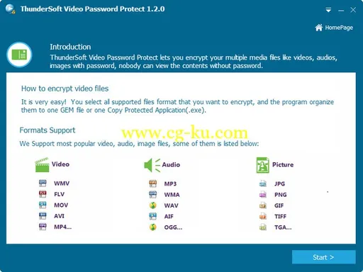 ThunderSoft Video Password Protect 1.2.0的图片1