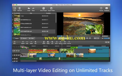 Video Editor MovieMator Pro 2.4.6 MacOSX的图片1