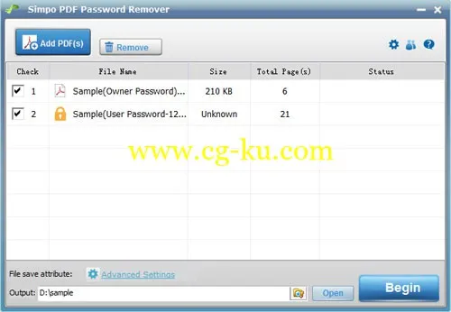 Simpo PDF Password Remover 1.3的图片1