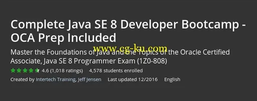 Complete Java SE 8 Developer Bootcamp – OCA Prep Included的图片2