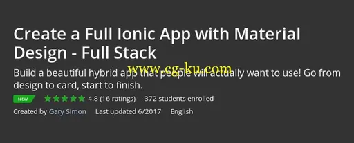 Create a Full Ionic App with Material Design – Full Stack的图片2