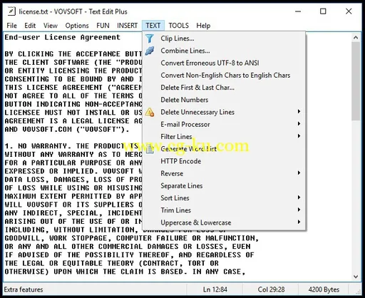 VovSoft Text Edit Plus 3.2的图片1