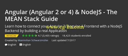 Angular (Angular 2 or 4) & NodeJS – The MEAN Stack Guide的图片2