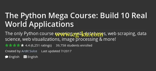 The Python Mega Course: Build 10 Real World Applications的图片2