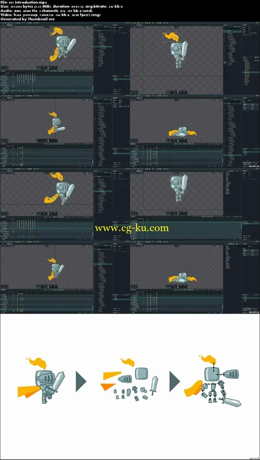 Dynamic 2D video game character animation with free tools的图片2