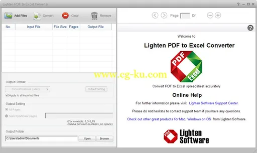 Lighten Software PDF to Excel Converter 5.3.0 Multilingual + Portable的图片1