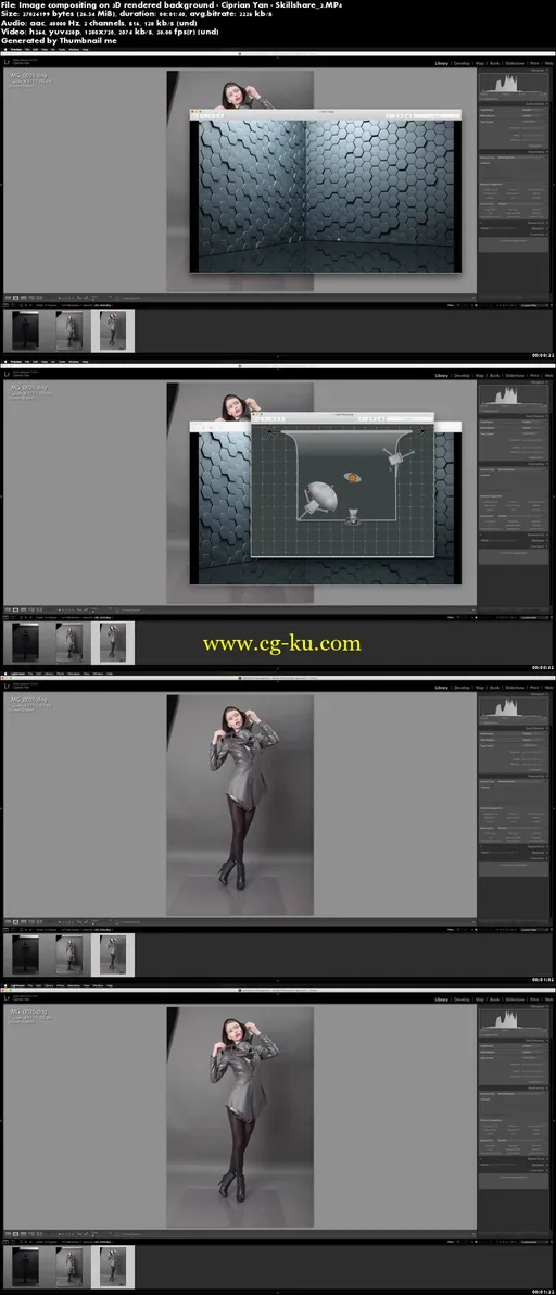 Image compositing on 3D rendered background的图片2