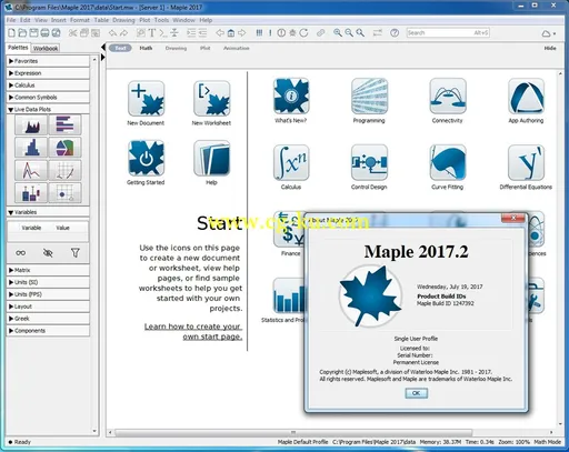 Maplesoft Maple 2017.2 Update的图片2