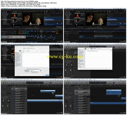 Lynda – Final Cut Pro X & Logic Pro X: 1 Audio Post Workflow的图片2