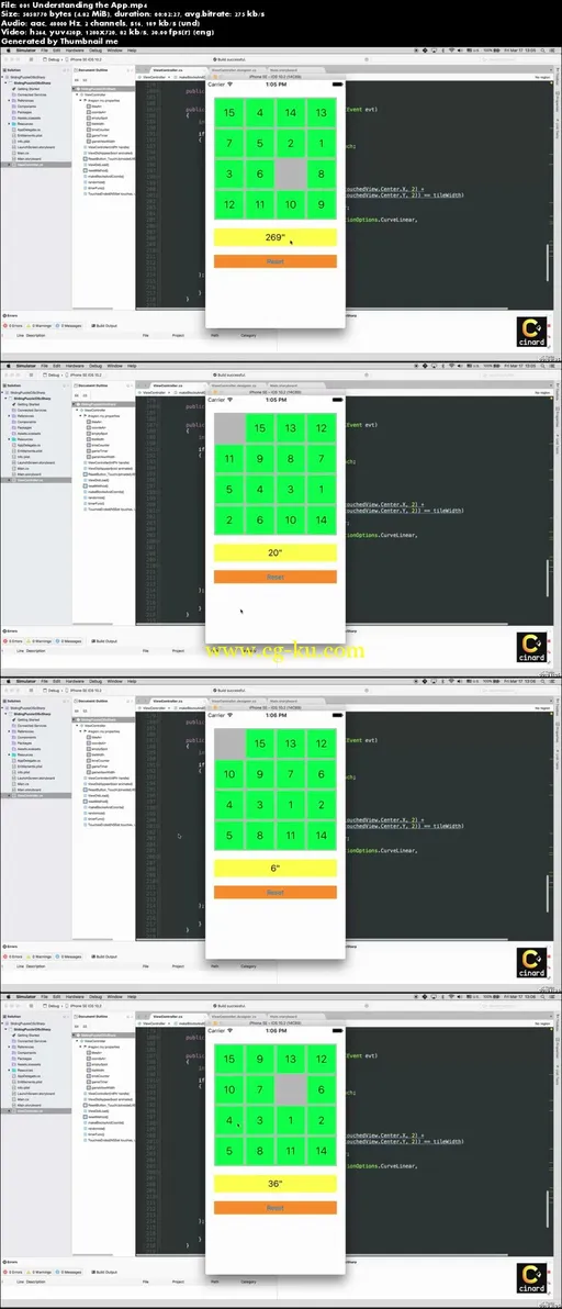 Xamarin iOS Sliding Puzzle C#的图片2