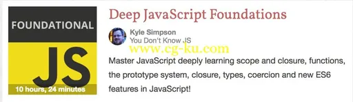 Deep JavaScript Foundations with Kyle Simpson (2017)的图片1