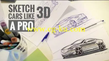 How to Sketch, Draw, Design Cars Like a Pro in 3D的图片1