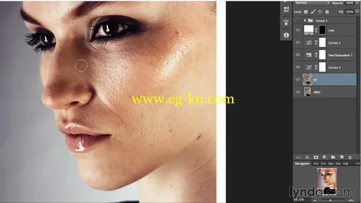 Lynda – Photoshop Retouching Techniques: Skin | Photoshop的修饰技巧：皮肤的图片4