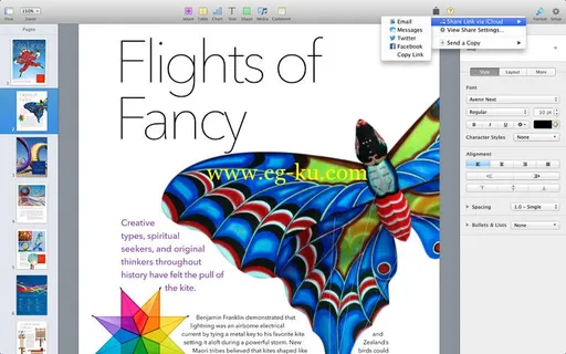 Pages v5.0.1 Multilingual MacOSX的图片3