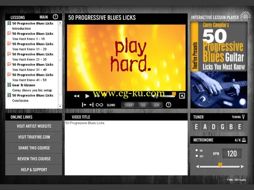 Truefire – Corey Congilio’s 50 Progressive Licks You Must Know (2012)布魯斯吉他教程的图片2
