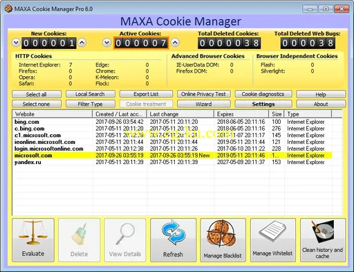 MAXA Cookie Manager Pro 6.0的图片1