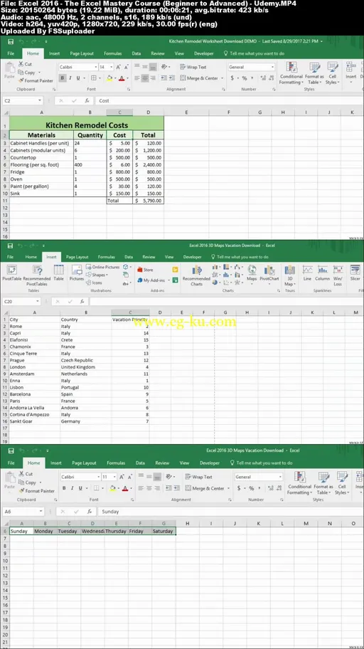 Excel 2016 – The Excel Mastery Course (Beginner to Advanced)的图片1