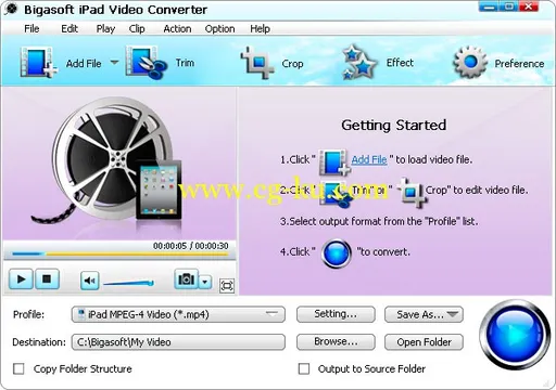 Bigasoft iPad Video Converter v3.7.50.5067的图片2