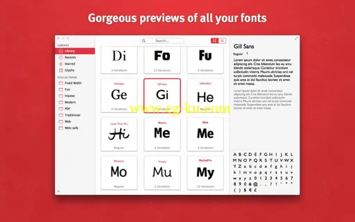 Fonts v1.0.1 MacOSX的图片1