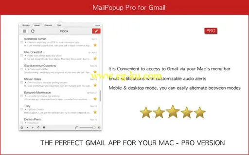 MailPopup Pro for Gmail v1.0 MacOSX的图片1