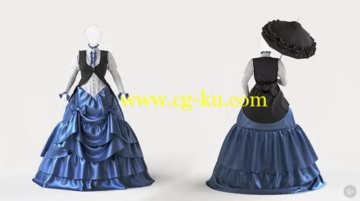 Creating a Victorian Style Gown with Marvelous Designer的图片1