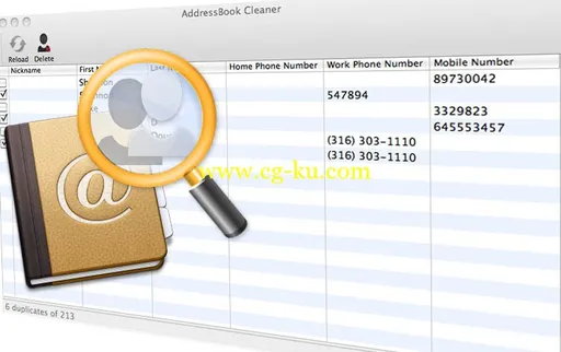 AddressBook Cleaner v2.81 MacOSX的图片1