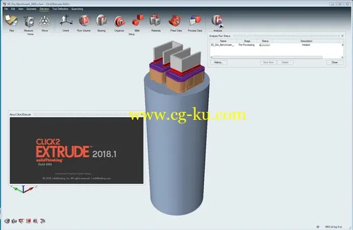 solidThinking Click2Extrude Metal/Polymer 2018.1.4904的图片2