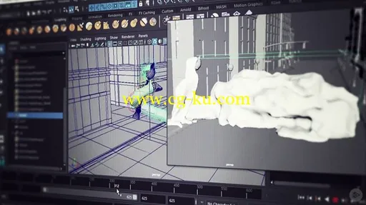 Maya Dynamics: Combining nCloth and Bifrost的图片1