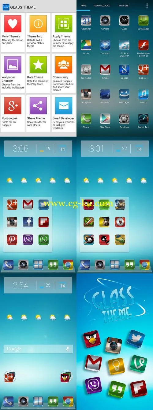 Glass APEX/NOVA/GO/Smart Theme 7.4 Android的图片2