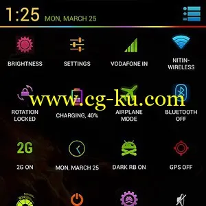 CM 10.2/10.1 Theme Neon Colors 2.89 Android的图片1