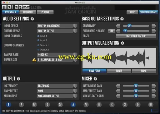 Jam Origin MIDI Bass v1.2.1 WiN的图片1