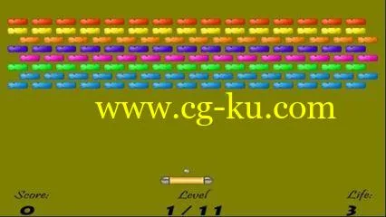 Brick Breaker Game in most Powerful C++ graphic library SDL2的图片1