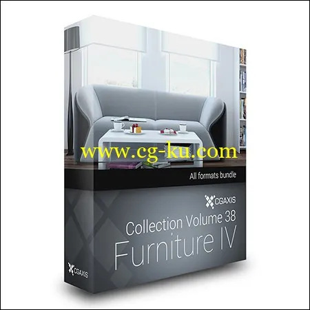 CGAxis Models Volume 38 Furniture IV的图片1