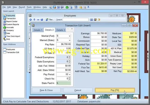 ZPAY PayWindow Payroll 16.0.6的图片1