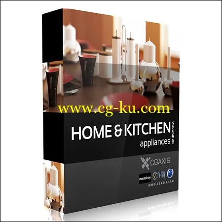 CGAxis Models Volume 20 Home & Kitchen Appliances的图片1