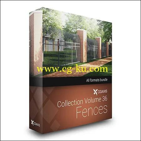 CGAxis Models Volume 36 Fences的图片1