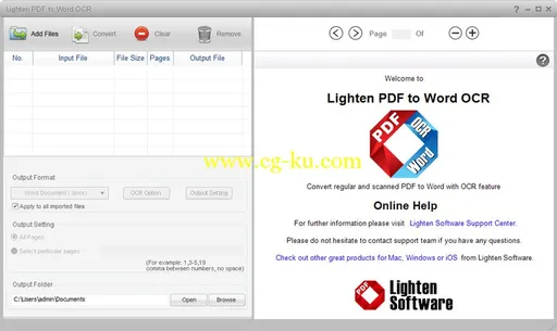 Lighten PDF to Word OCR 6.0.0 Multilingual + Portable的图片1