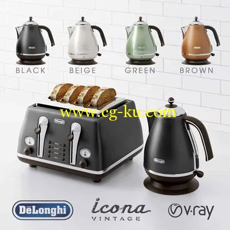 Delonghi Vintage Icona 3d Model的图片1